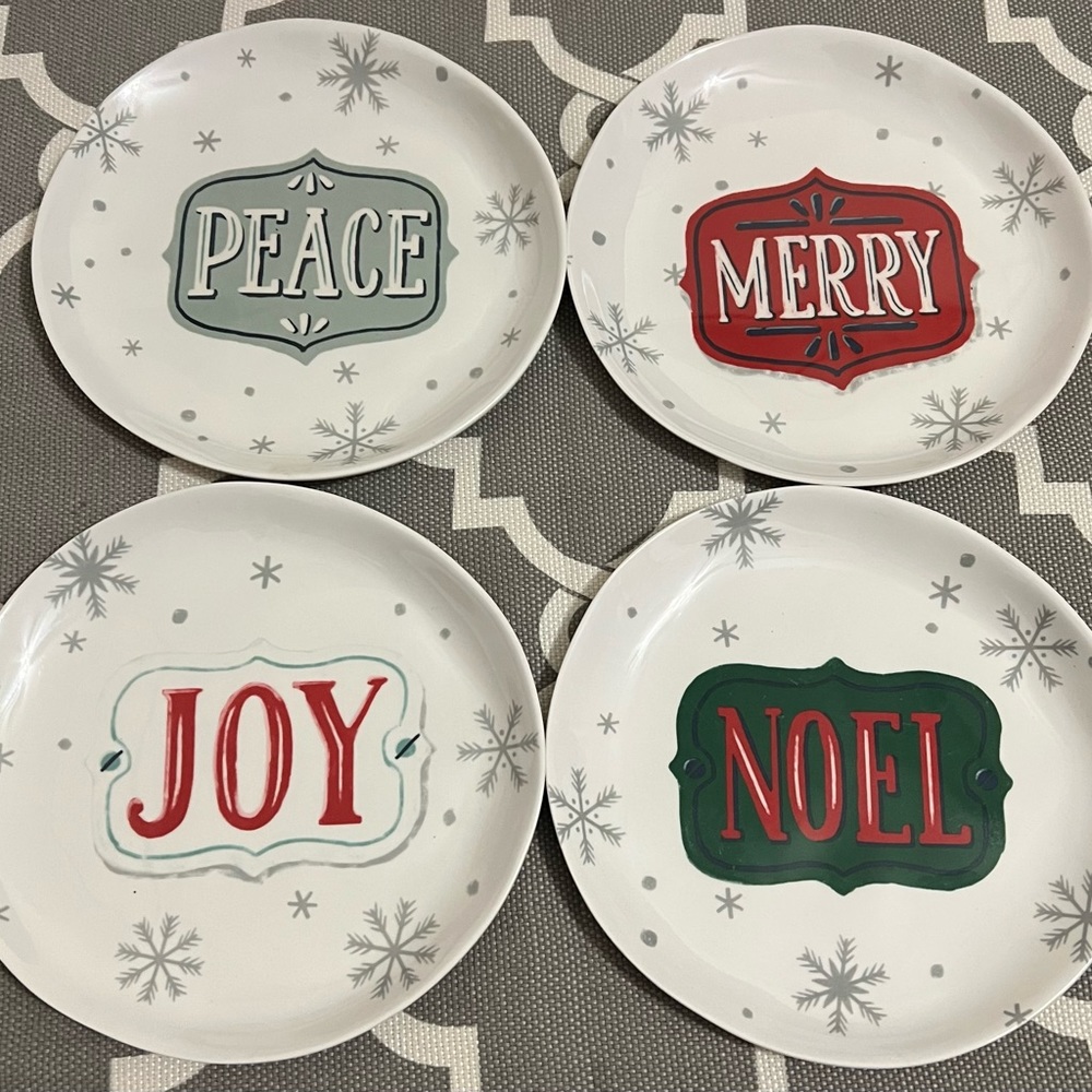 Christmas / Holiday - Small Plates with Positive Messages